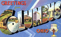 Columbus 2 Luggage Label Vintage A4 Photo Print