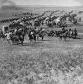Column of cavalry artillery and wagons commanded by Gen Military A4 Photo Print