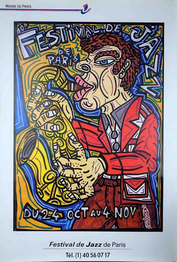 CombasFestJazz89 Vintage Advert A4 Photo Print