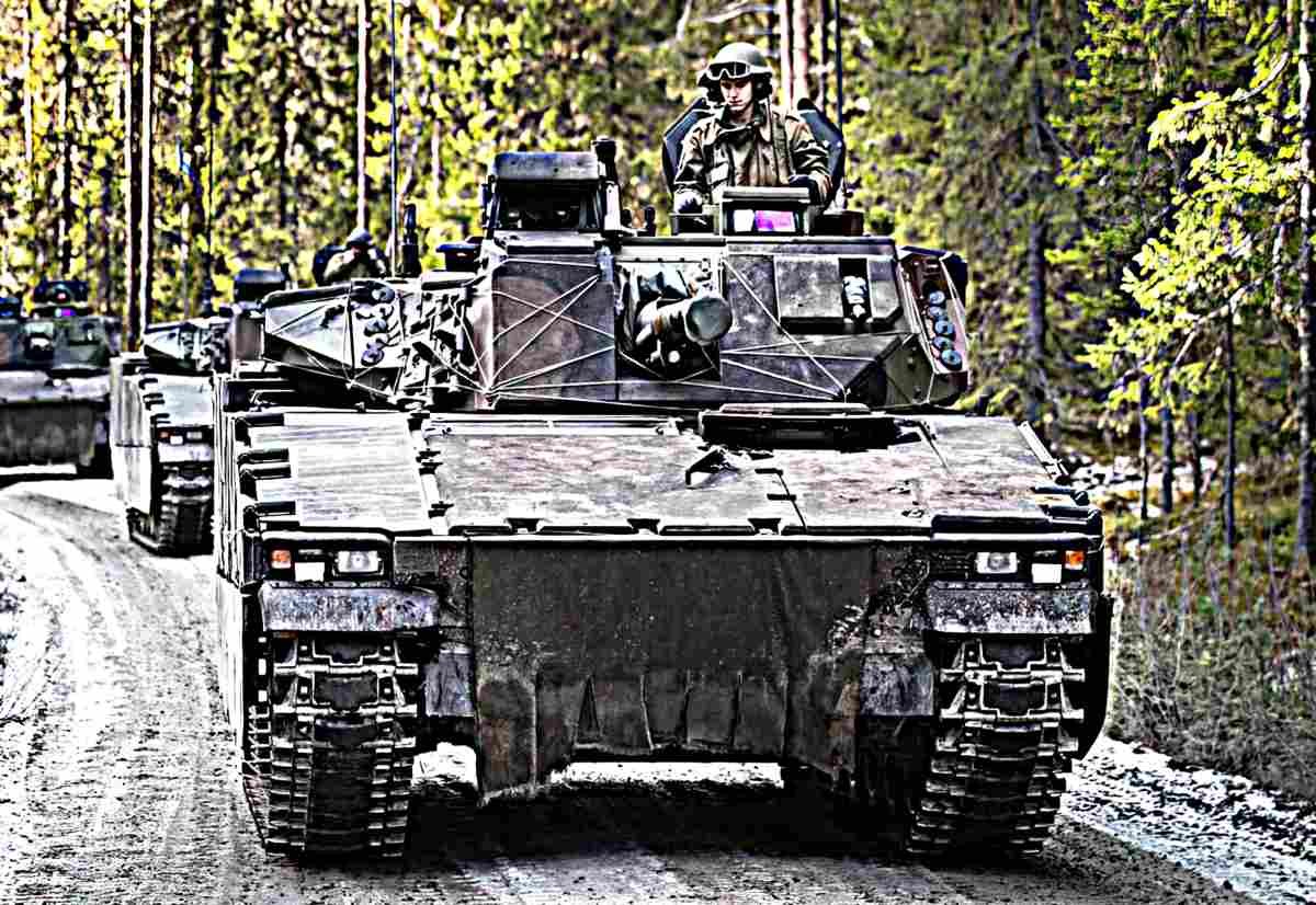 Combat Vehicle 90 Cv90 Stridsfordon Ifv 11 (2) Military A4 Photo Print