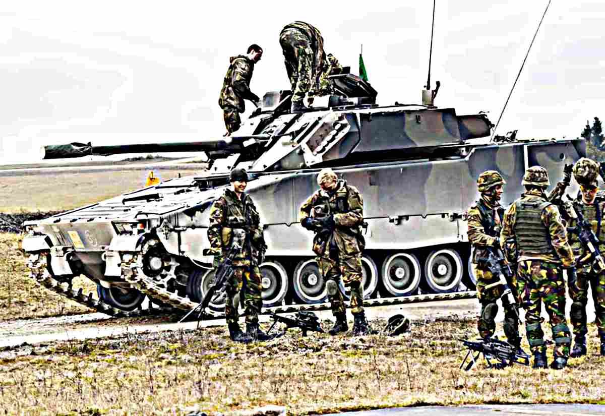 Combat Vehicle 90 Cv90 Stridsfordon Ifv 6 (2) Military A4 Photo Print