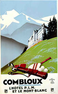 Combloux Advert A4 Photo Print
