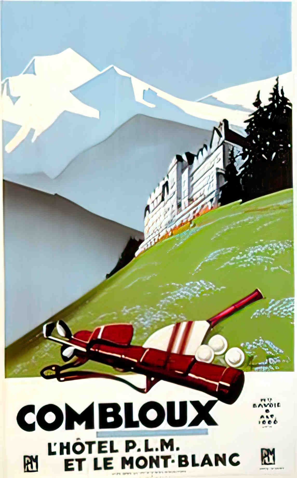 Combloux Advert A4 Photo Print