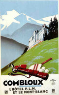 Combloux Vintage Advert A4 Photo Print