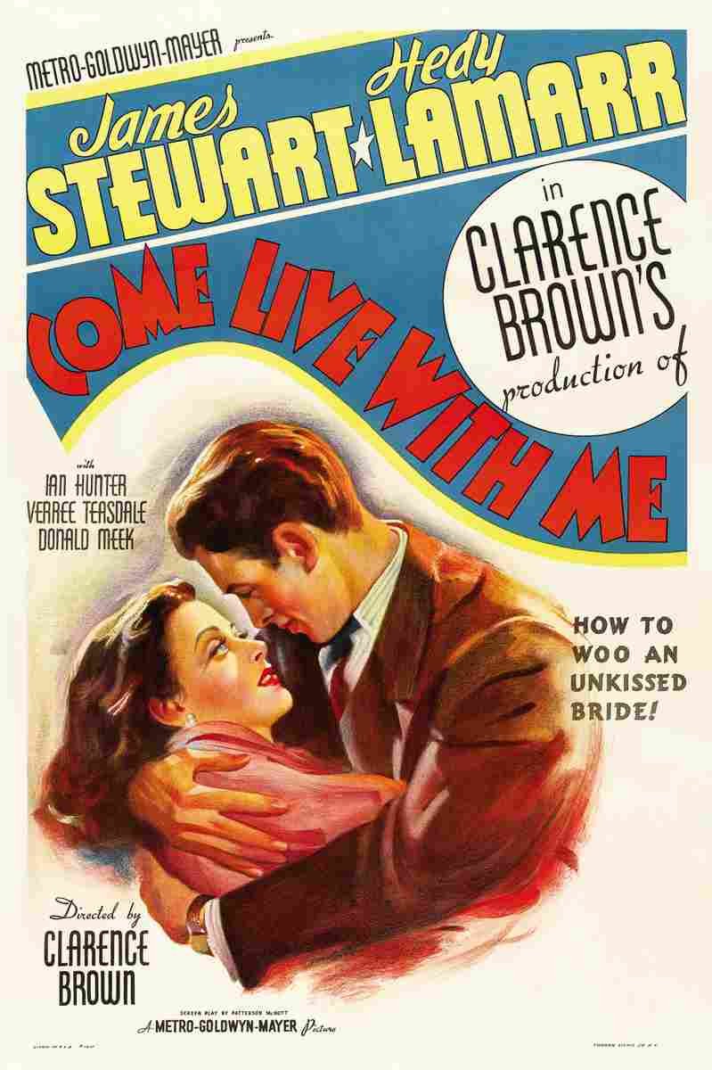 Come Live With Me 01  film star poster A4 Photo Print