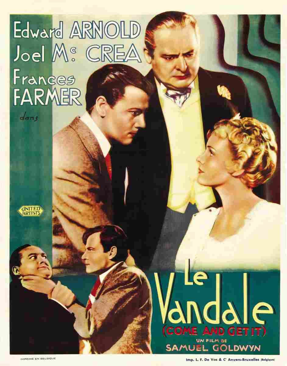 Come and Get It 1936 01  film star poster A4 Photo Print
