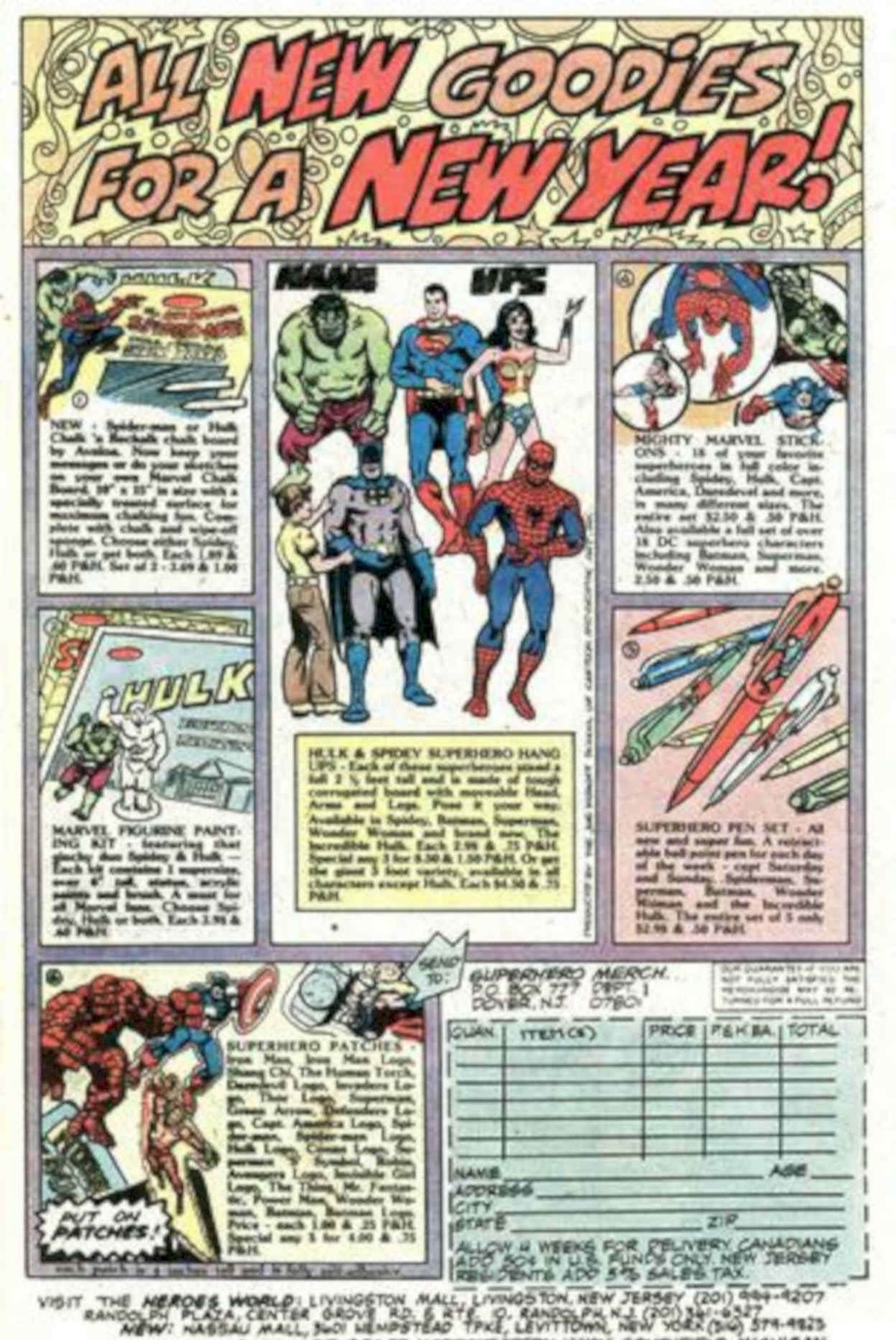Comic Heroes Toys Vintage Retro Advert Poster A4 Photo Print