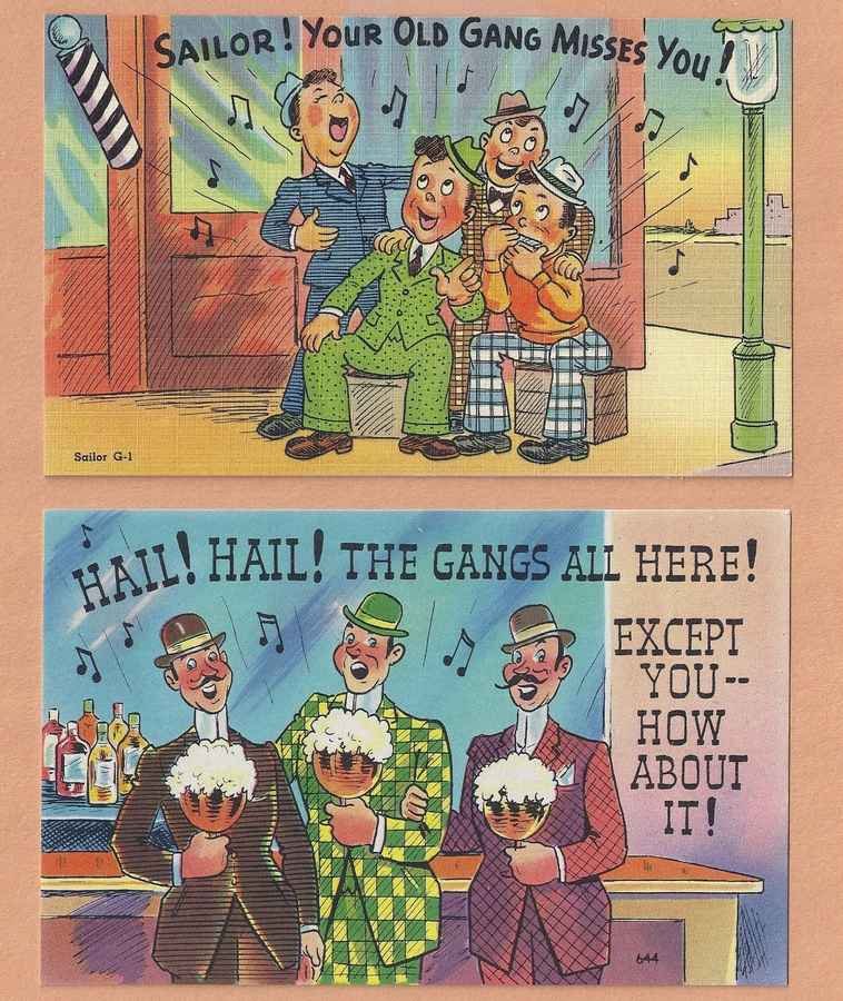 Comic Variety Barber Shop Quart Ette 1940s barber advert A4 Photo Print