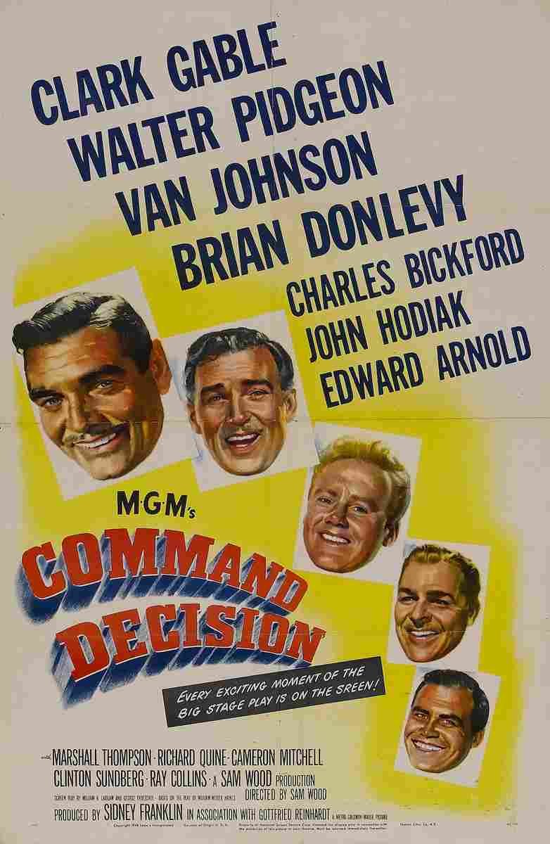 Command Decision 01  film star poster A4 Photo Print