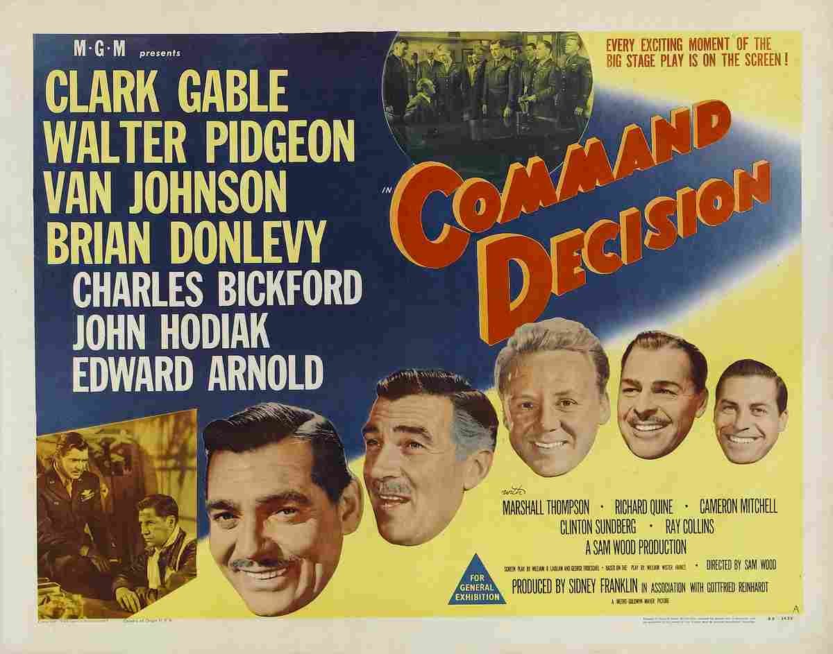 Command Decision 02  film star poster A4 Photo Print