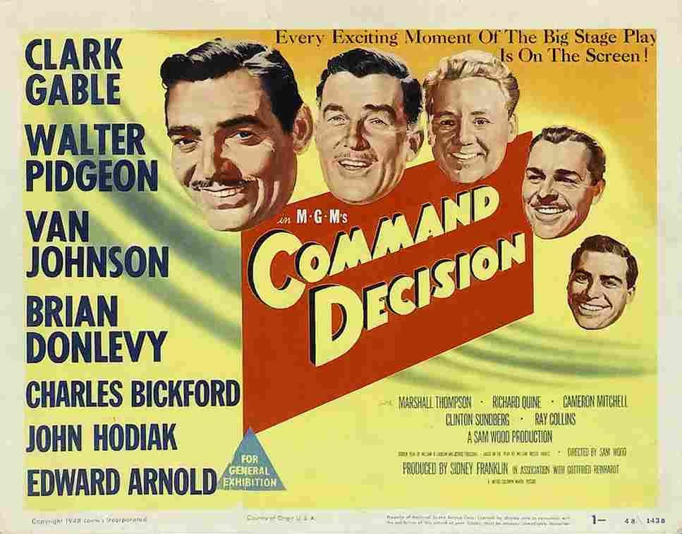 Command Decision 05  film star poster A4 Photo Print