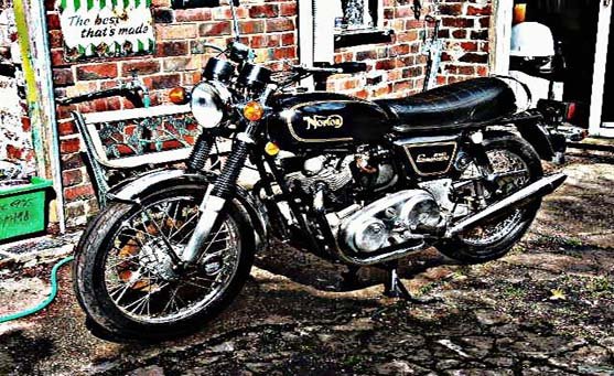 Commando Roadster motorbike A4 Photo Print