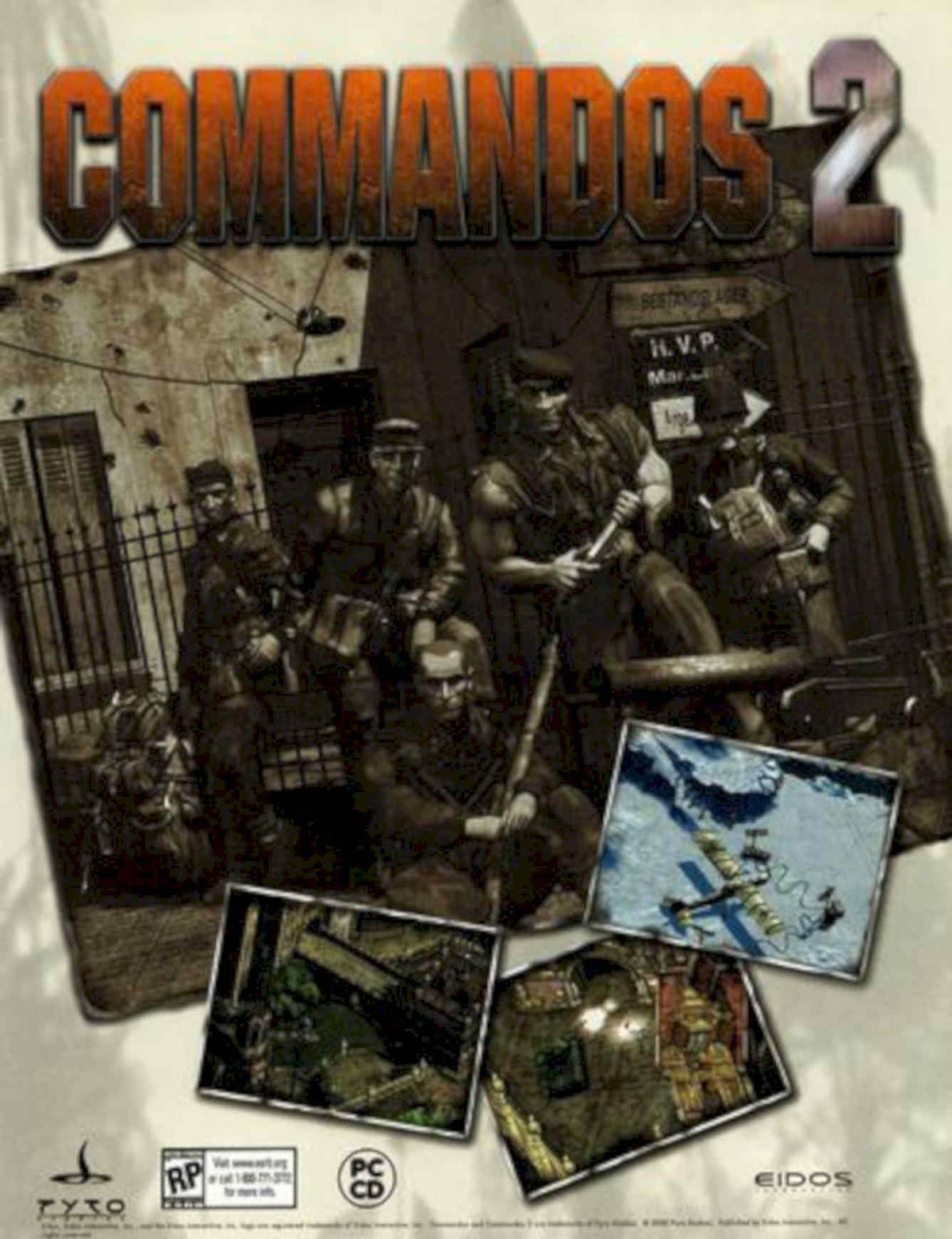 Commandos Two Soldiers Vintage Retro Advert Poster A4 Photo Print