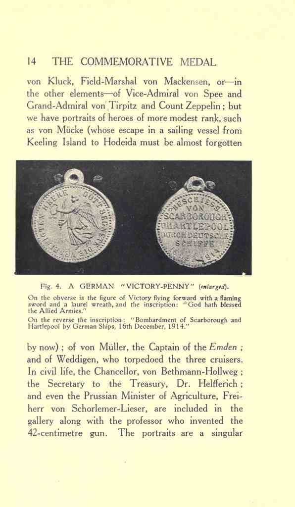 Commemorative German Service Medal Page 11 Vintage War A4 Photo Print