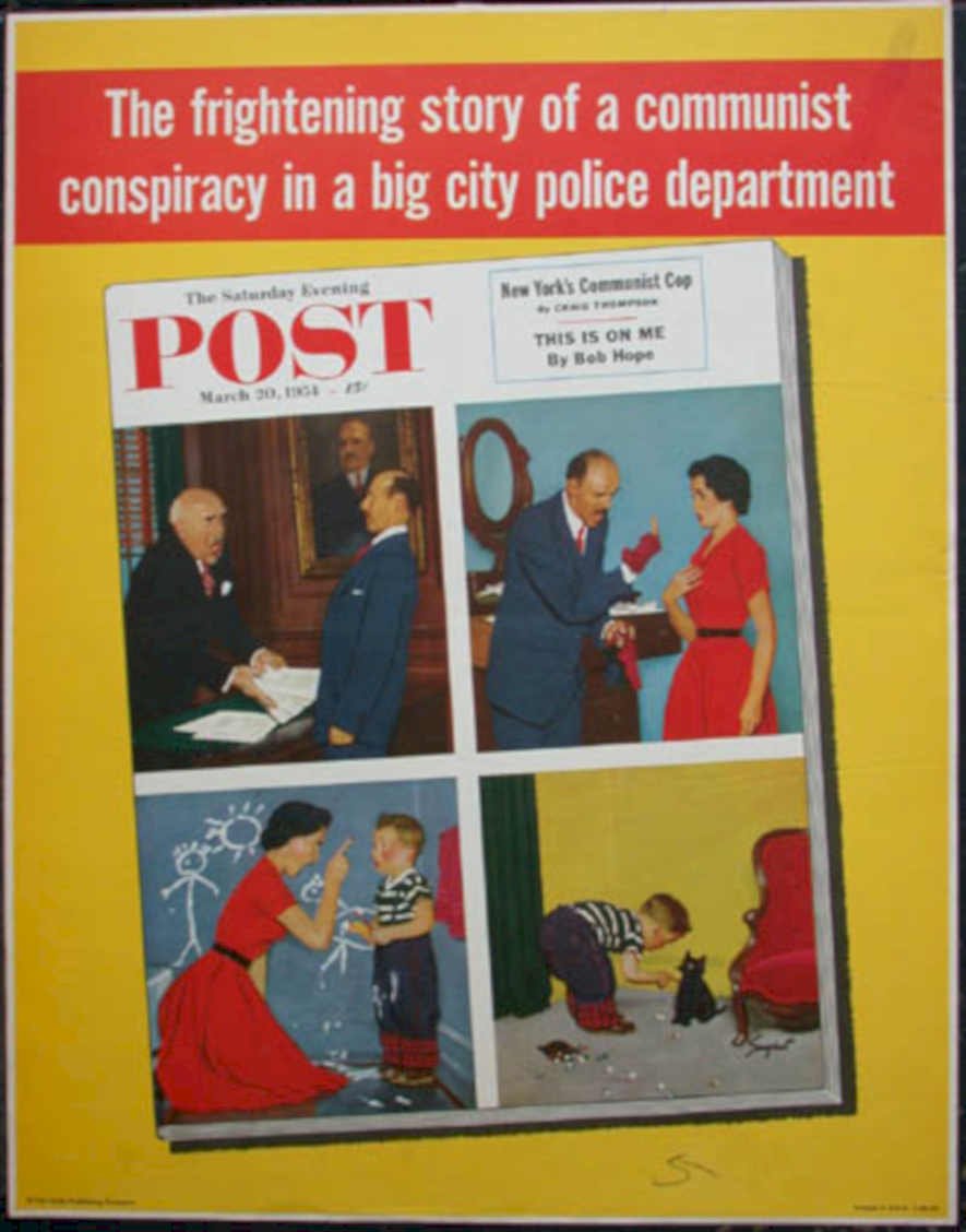 Communist Cop Post Vintage Retro Advert Ads A4 Photo Print