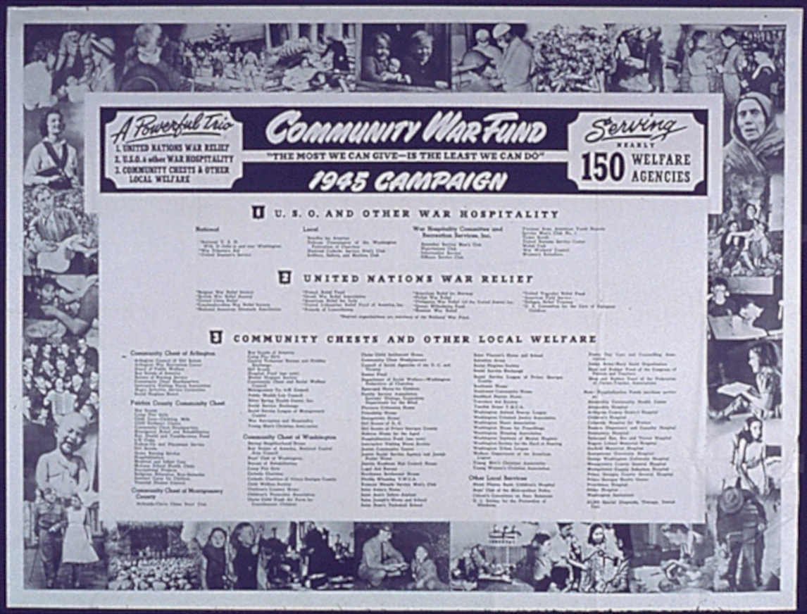 Community War Fund Vintage Retro Advert Poster A4 Photo Print