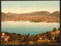 Como general view I Lake Como Vintage A4 Photo Print