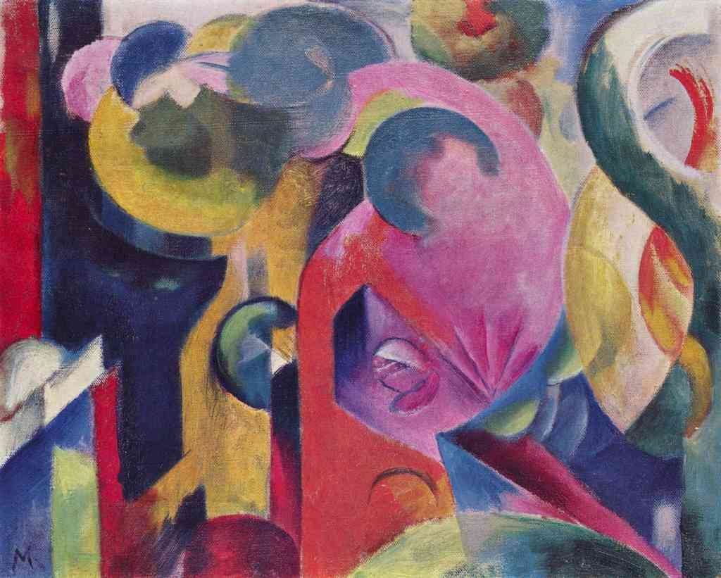 Composition Iii Franz Marc A4 Photo Print