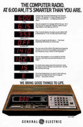 Computer Radio Clock Vintage Retro Advert Ads A4 Photo Print