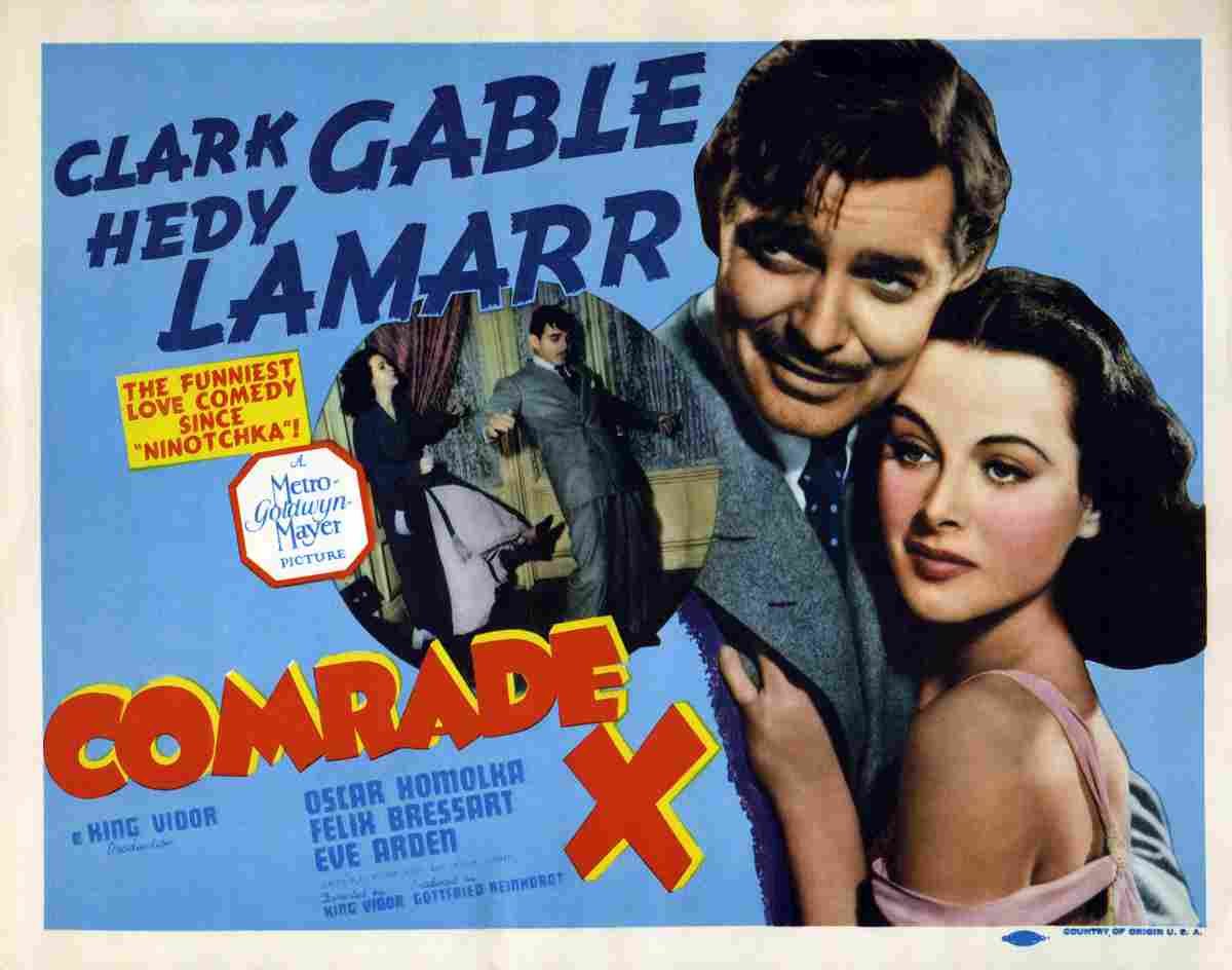 Comrade X 02  film star poster A4 Photo Print