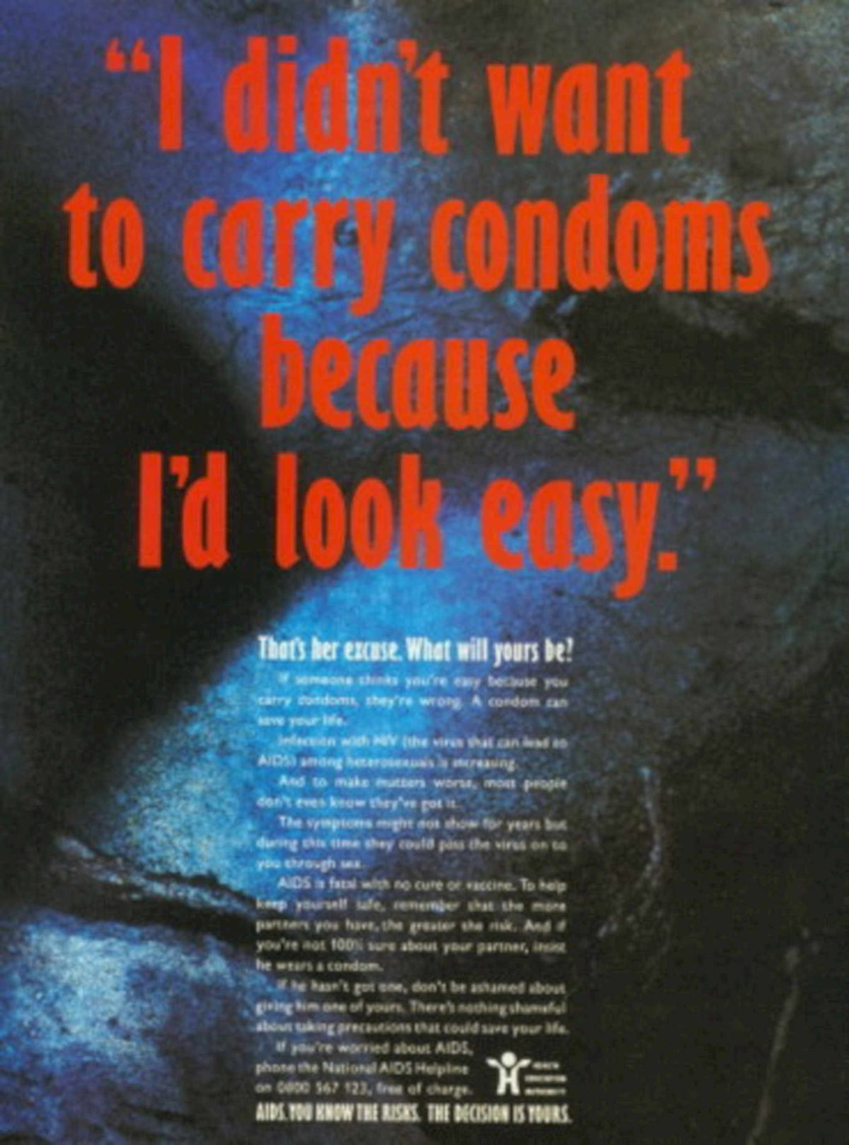 Concerned Young Man 1990s Vintage Retro Advert
