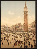 Concert in St Marks Place II Venice Vintage A4 Photo Print