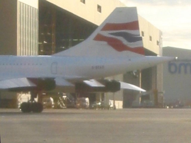 Concorde Alpha Delta  Tailfin A4 Photo Print