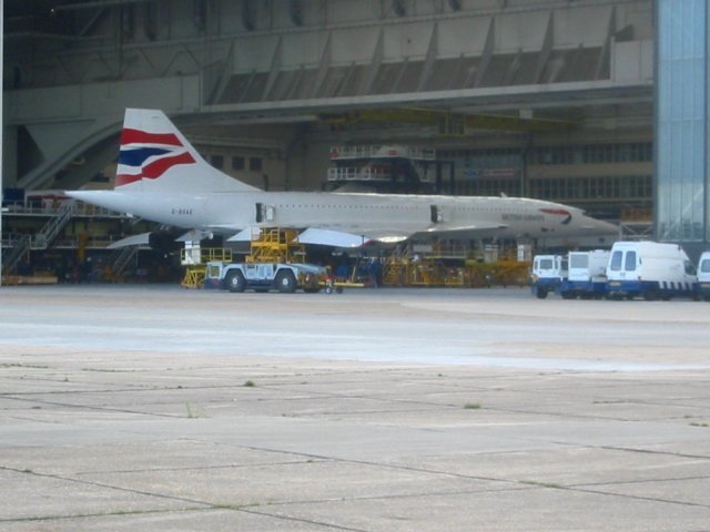Concorde Alpha Echo  Hangar Photo I A4 Photo Print