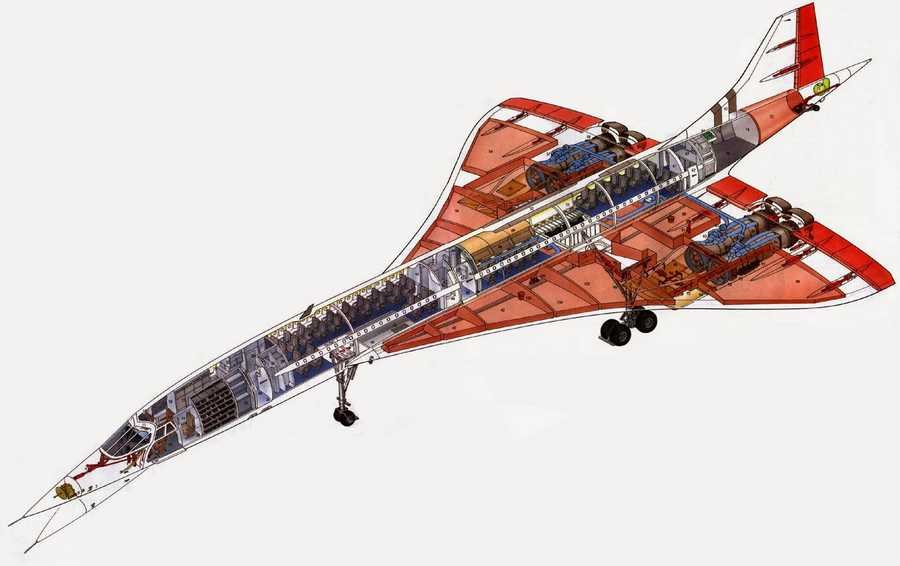 Concorde cutaway A4 Photo Print