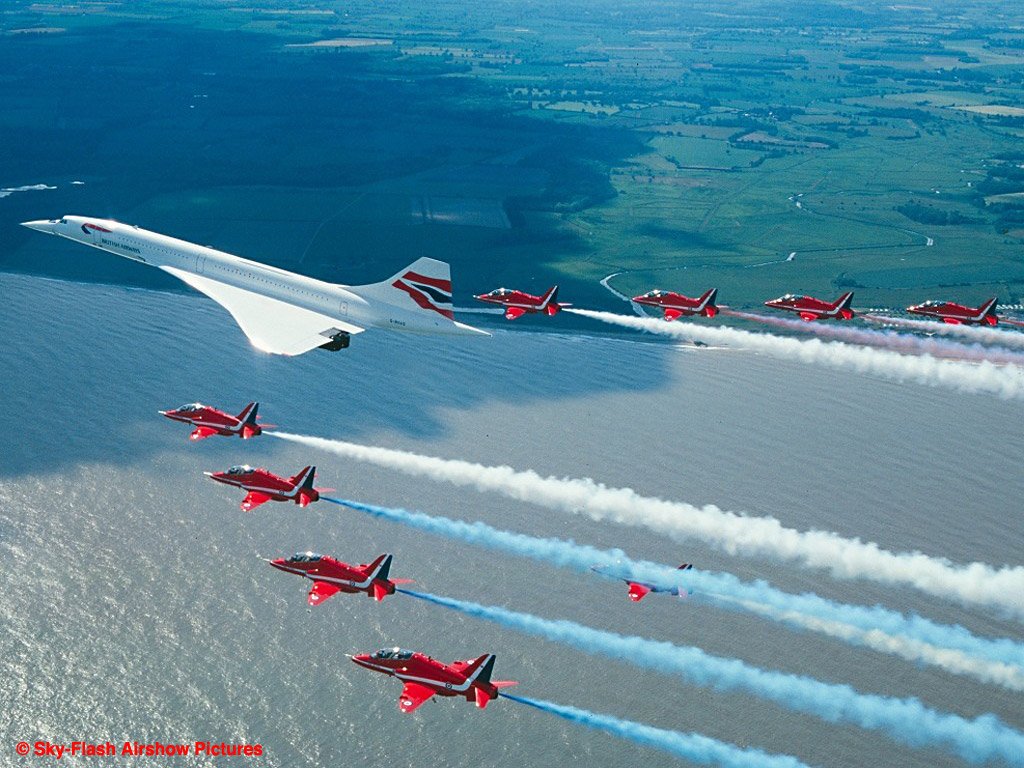 Concorde flypast1hi A4 Photo Print