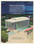 Concrete Columns Pool Vintage Retro Advert Ads A4 Photo Print