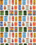 Condiment Cans Grid Vintage Retro Advert Ads A4 Photo Print