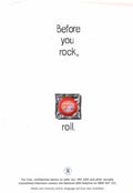 Condom Rock Roll 1990s Vintage Retro Advert