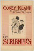 Coney Island Poster Vintage Retro Advert Poster A4 Photo Print