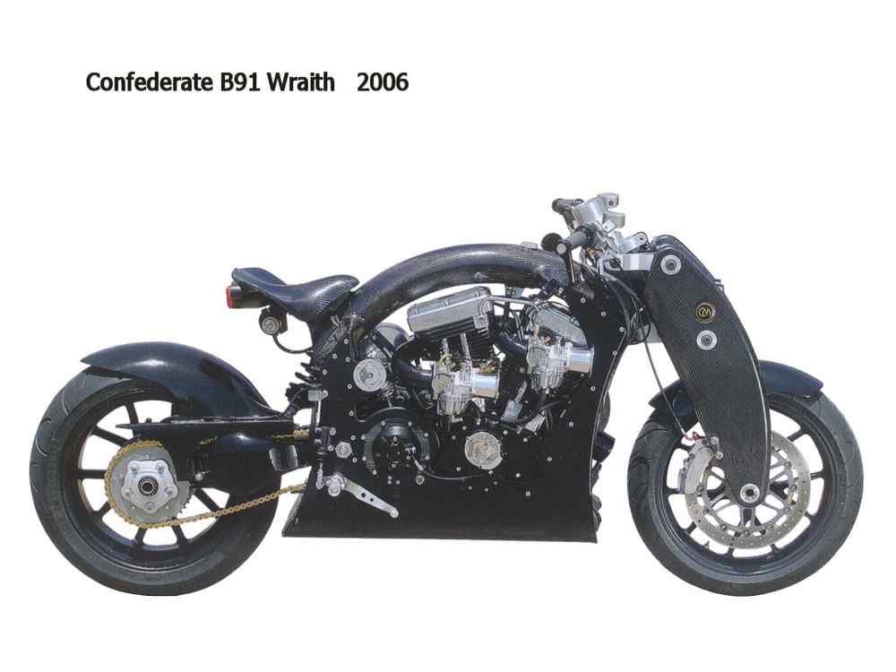 Confederate B91 Wraith 2006 motorbike A4 Photo Print