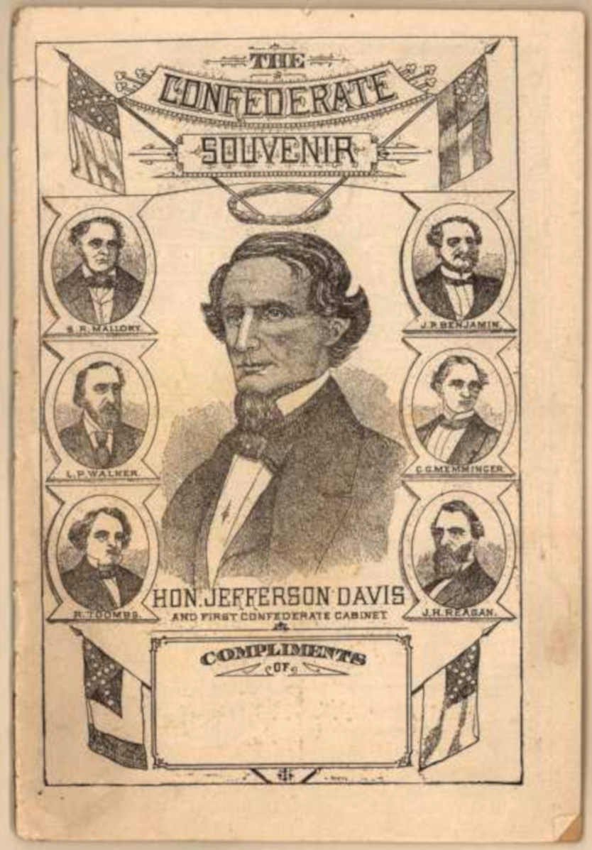Confederate Souvenir Davis Vintage Retro Advert Ads A4 Photo Print