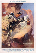 Confederate Wagon Race Vintage Retro Advert Ads A4 Photo Print