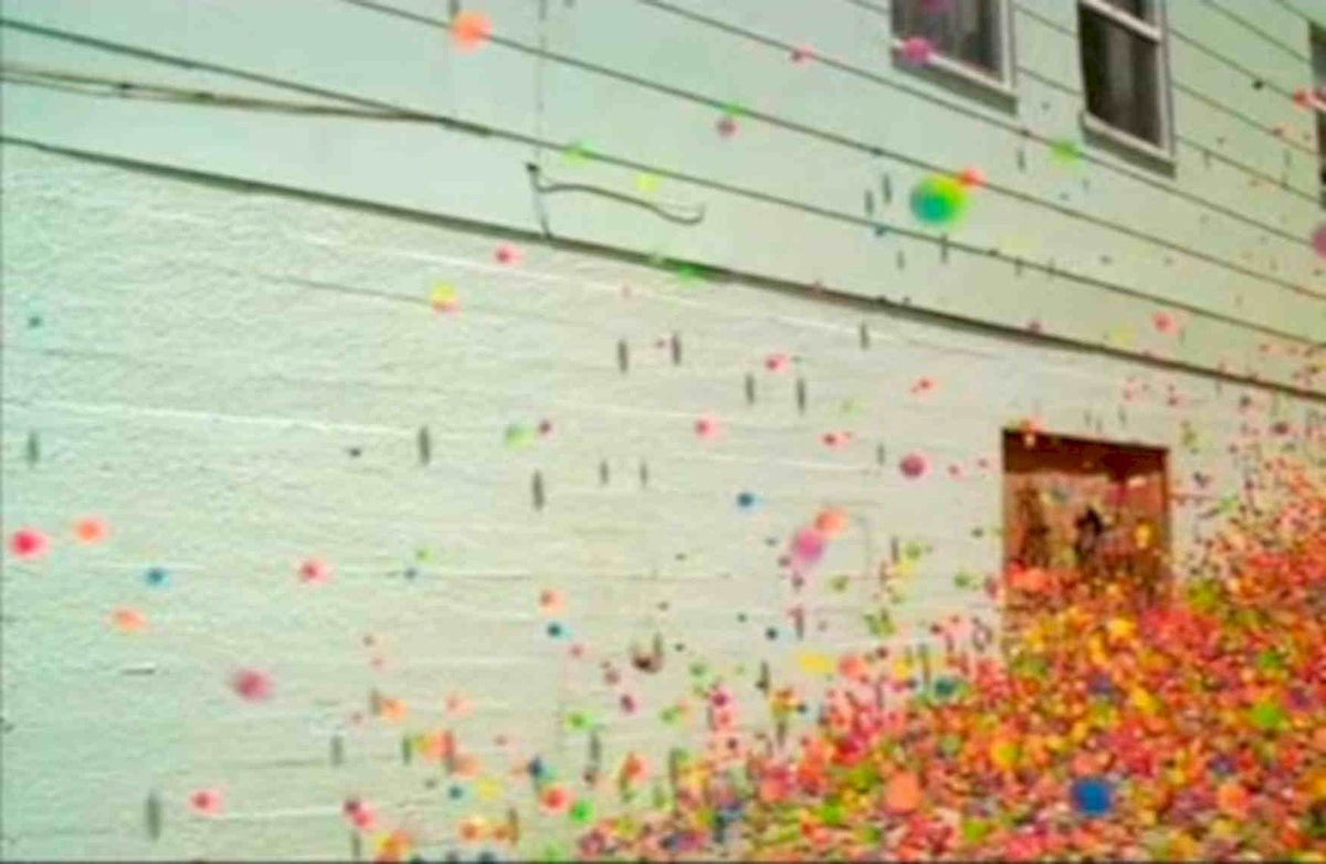 Confetti Pink Wall Vintage Retro Advert Poster A4 Photo Print
