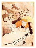 Confetti Toulouse Lautrec 1893 Vintage Retro Advert Poster A4 Photo Print