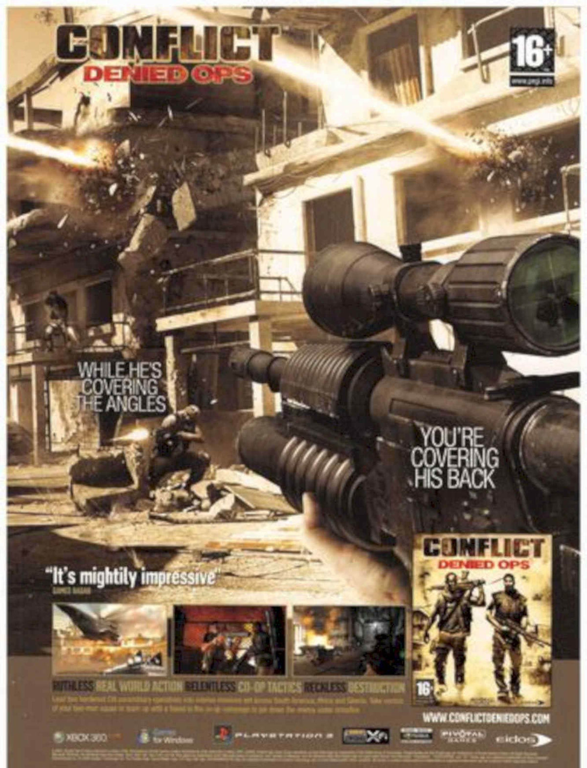 Conflict Denied Ops Vintage Retro Advert Poster A4 Photo Print
