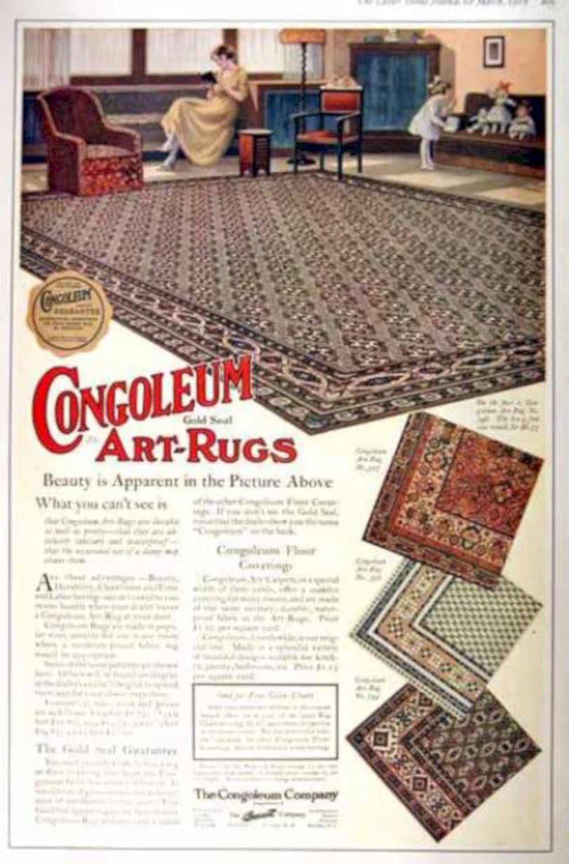 Congoleum Rug Art Vintage Retro Advert Ads A4 Photo Print