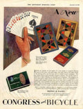 Congress Playing Cards Vintage Retro Advert Ads A4 Photo Print