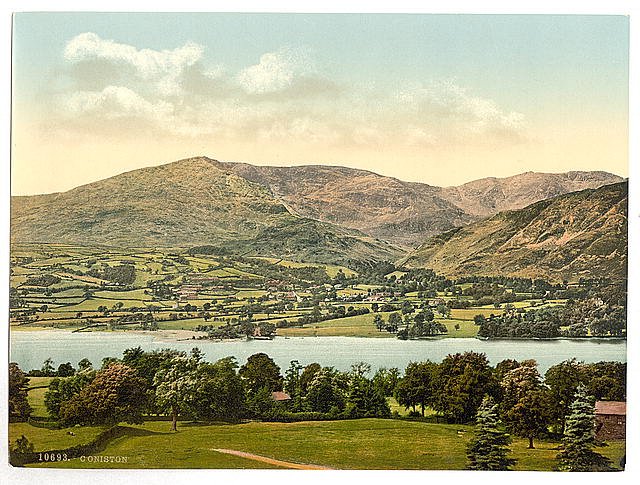 Coniston Lake District Vintage A4 Photo Print