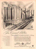Conrad Hilton Chicago 2 Vintage Retro Advert Ads A4 Photo Print