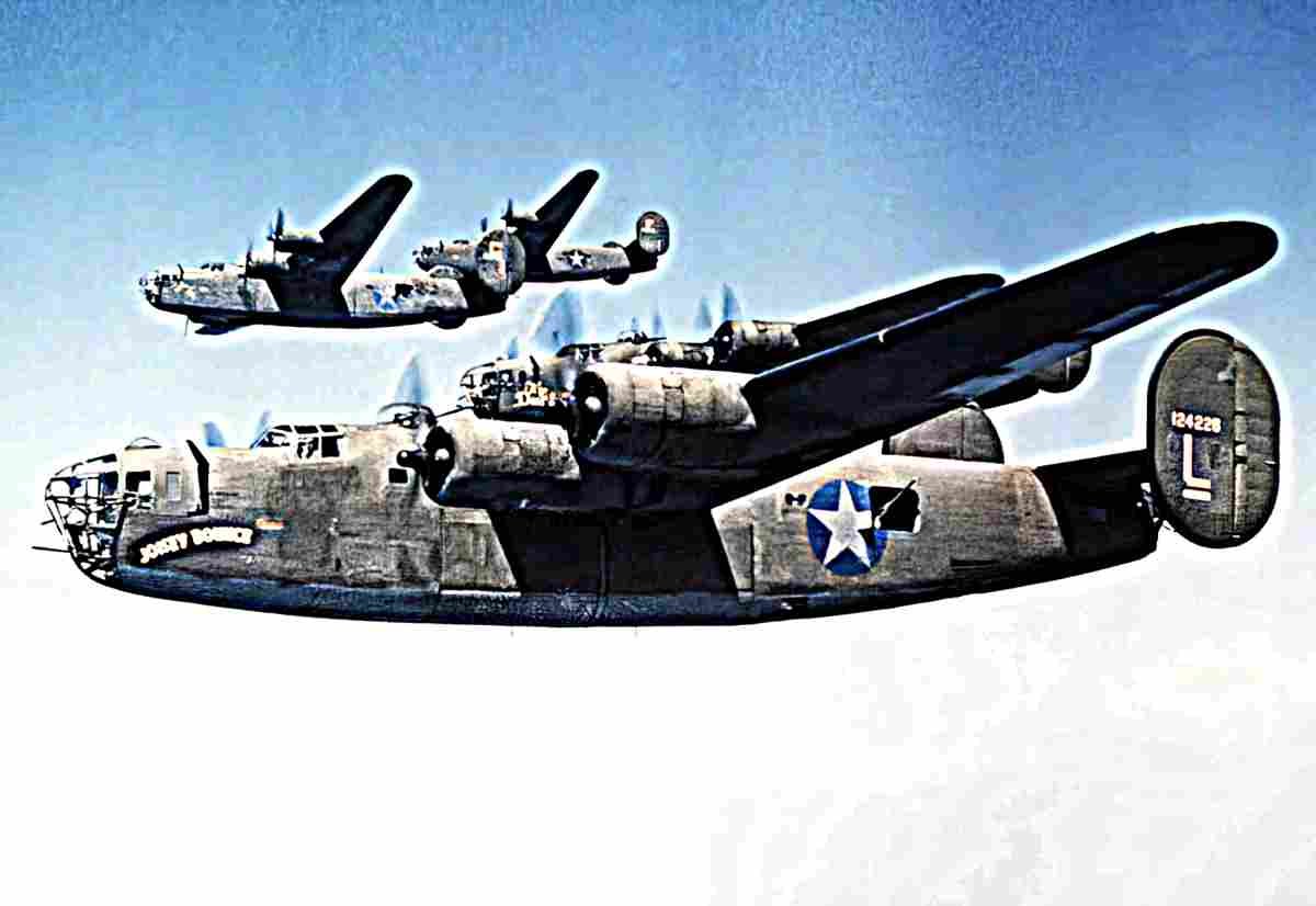 Consolidated B24 Liberator Four Engine Heavy Bomber Aircraft Usa 27 (2) Military A4 Photo Print