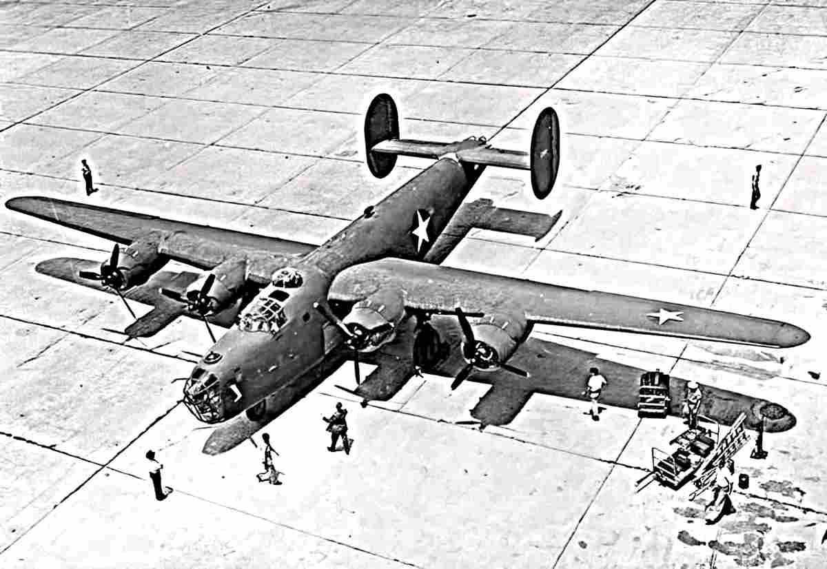 Consolidated B24 Liberator Four Engine Heavy Bomber Aircraft Usa 28 (2) Military A4 Photo Print