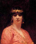 Constant Benjamin Portrait Of An Arab Woman A4 Photo Print