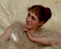 Conti Tito A Pair Of Florentine Beauties Art A4 Photo Print