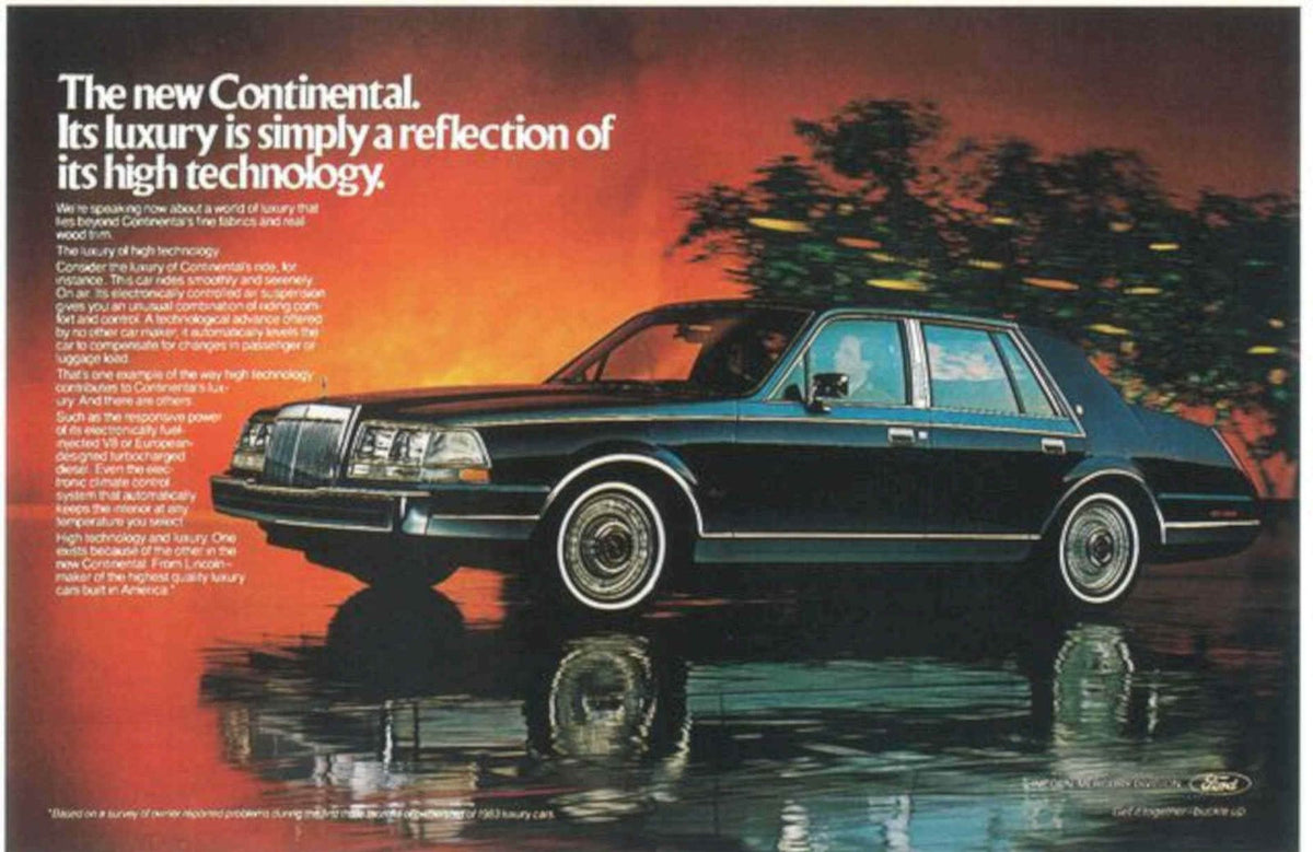 Continental Mark Vi Vintage Retro Advert Poster A4 Photo Print