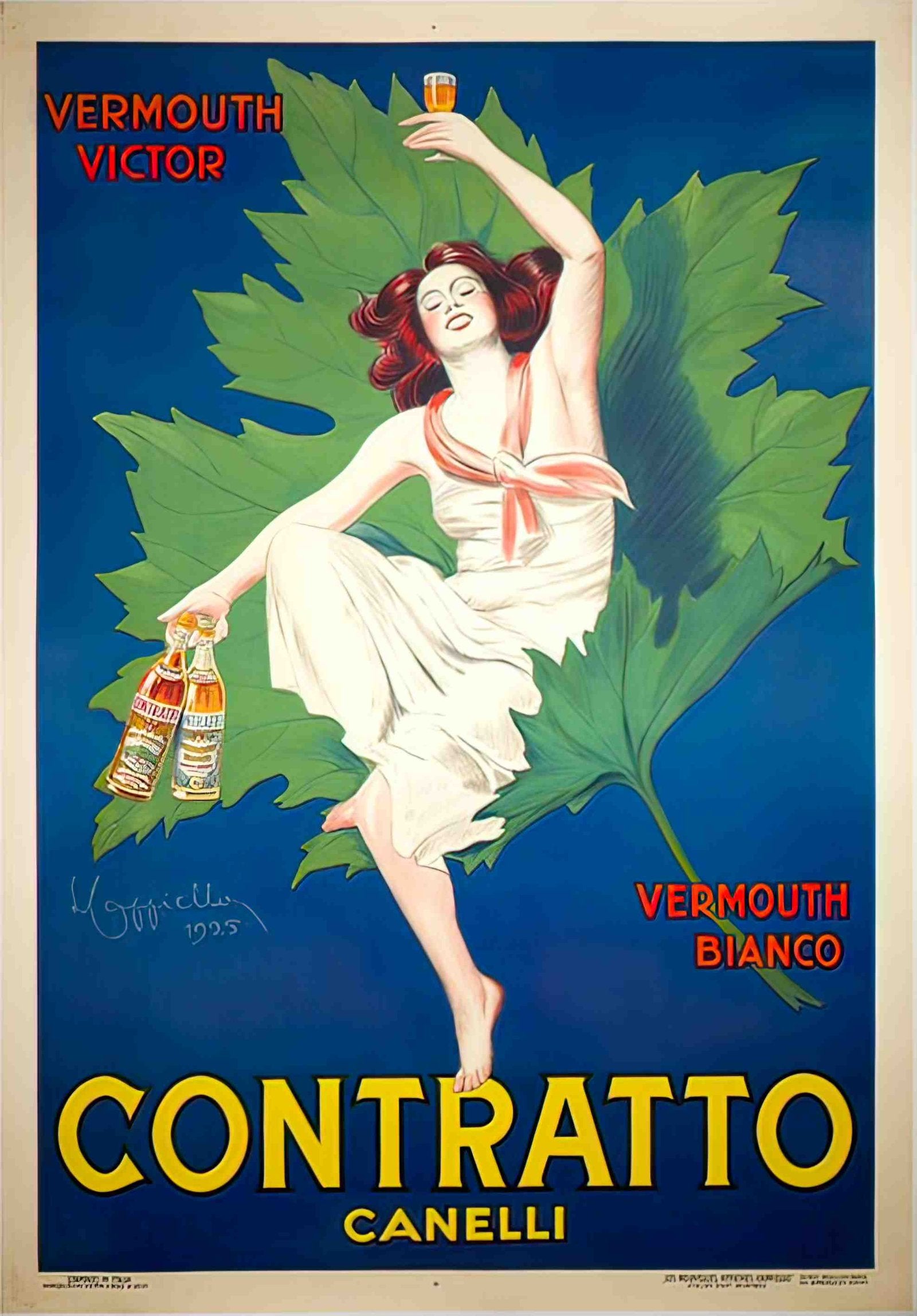 ContrattoBlue Advert A4 Photo Print